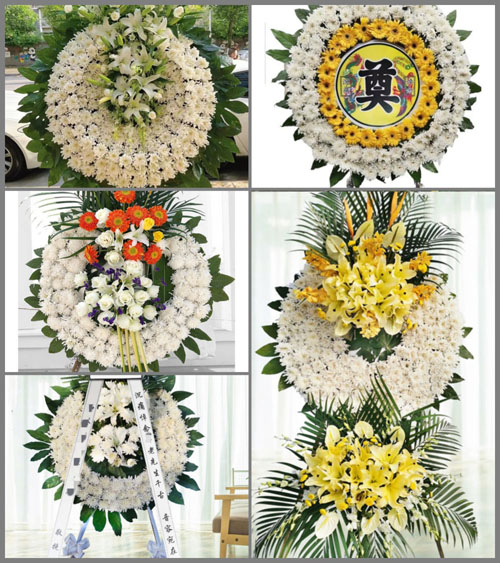 山东青岛胶州市里岔镇黄家阿洛村花圈速递